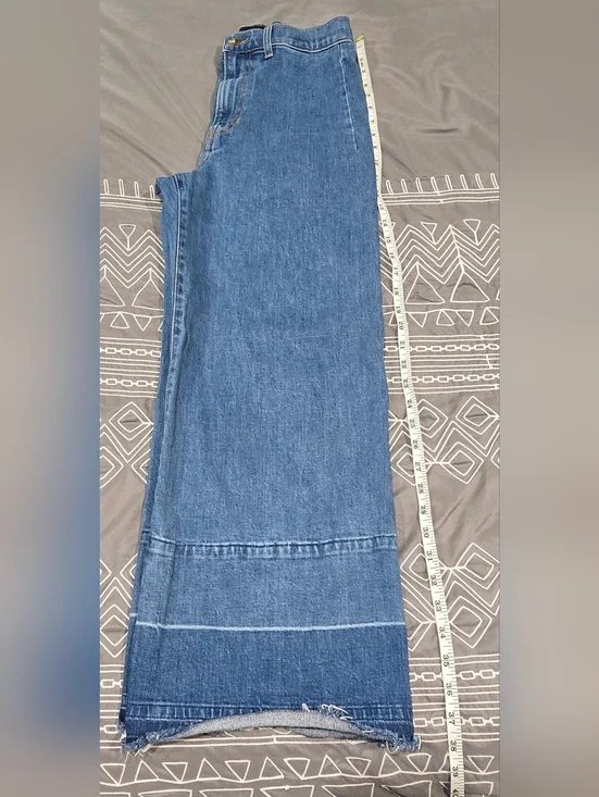 Veronica Beard Grant Wide Leg Cropped Jeans Size 28 - Picture 2 of 9